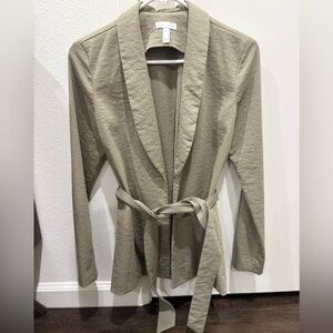 Leith olive Belted blazer